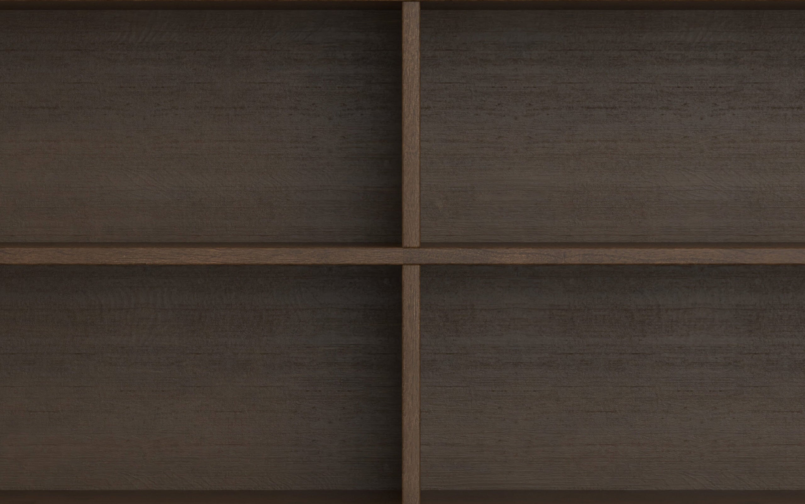 Walnut Brown | Harper 4-Shelf Low Bookcase
