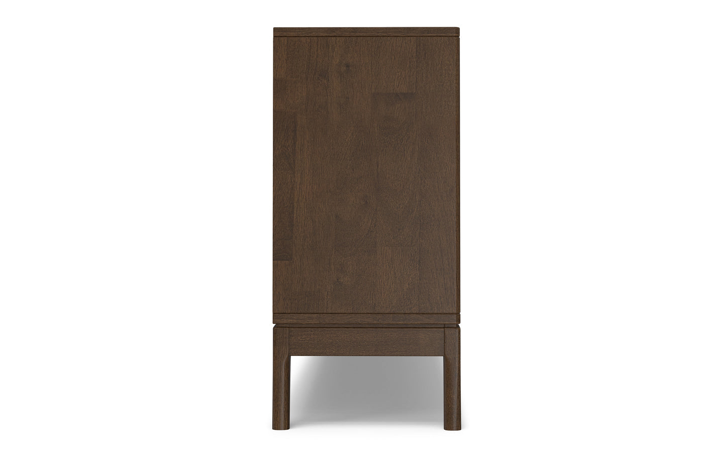 Walnut Brown | Harper 4-Shelf Low Bookcase