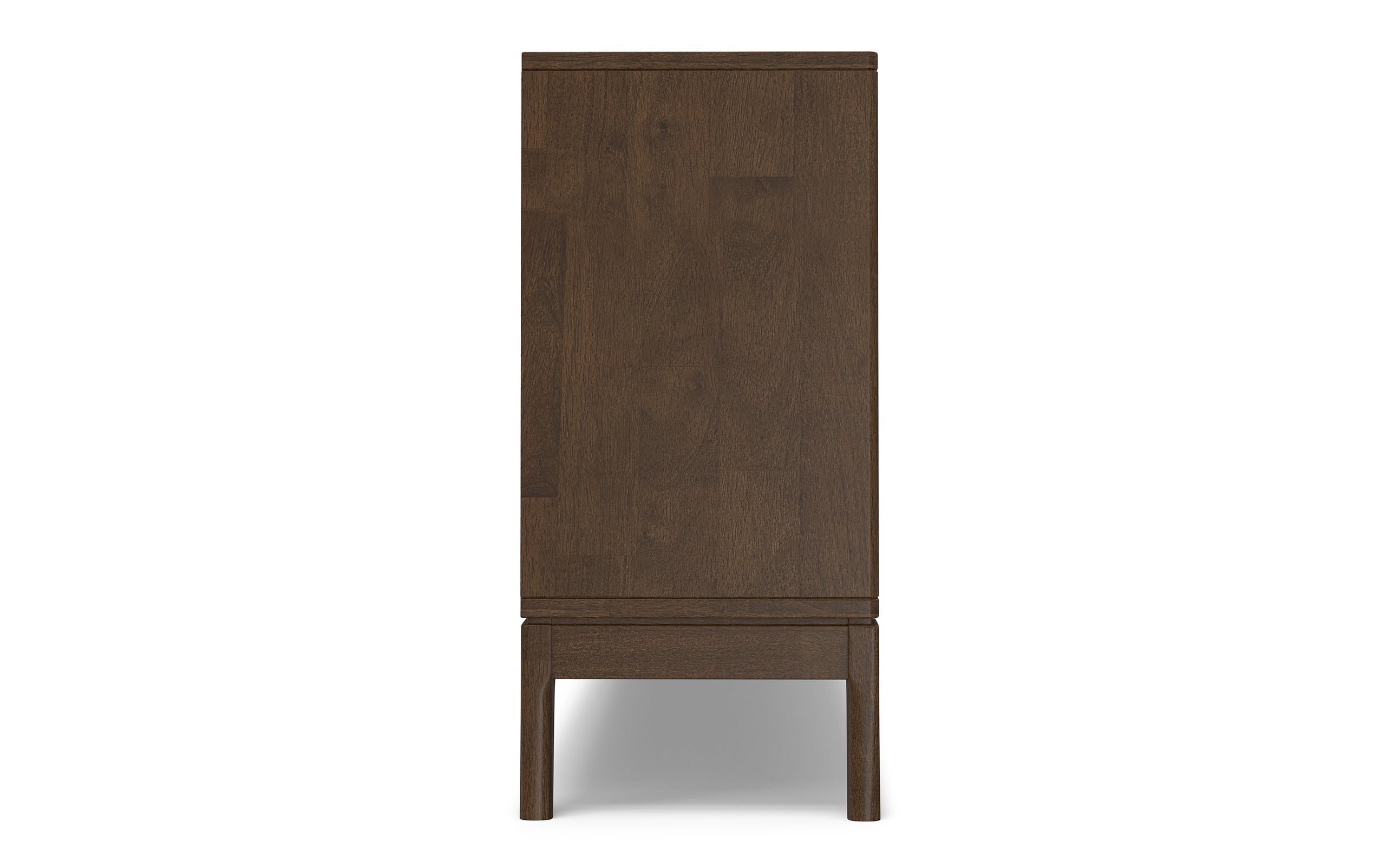 Walnut Brown | Harper 4-Shelf Low Bookcase