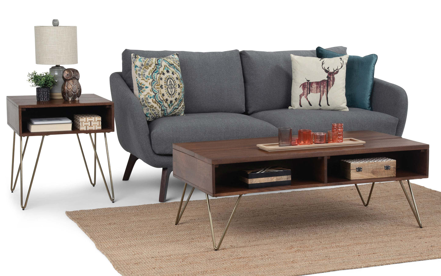 Umber Brown Gold Mango | Hunter Coffee Table