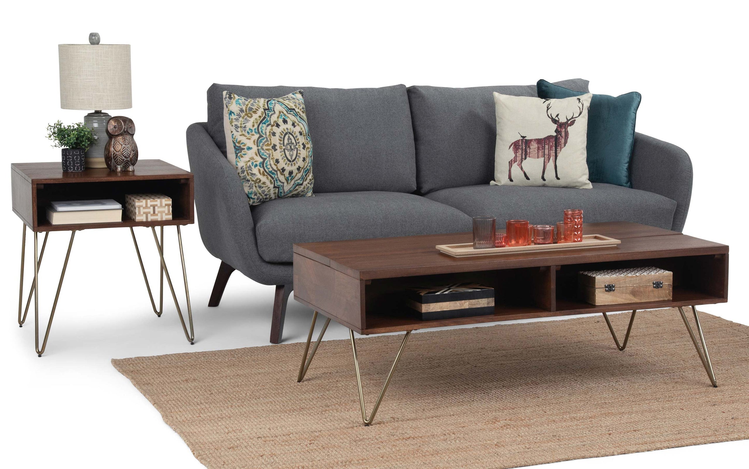 Umber Brown Gold Mango | Hunter Coffee Table