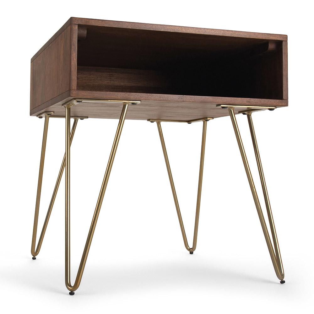Umber Brown Stain Mango | Hunter End Table