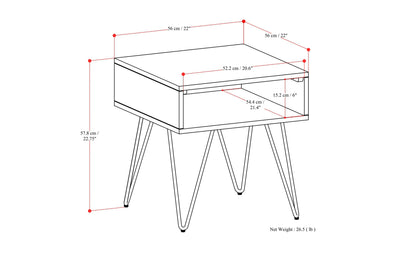 Walnut Walnut | Hunter End Table in Walnut