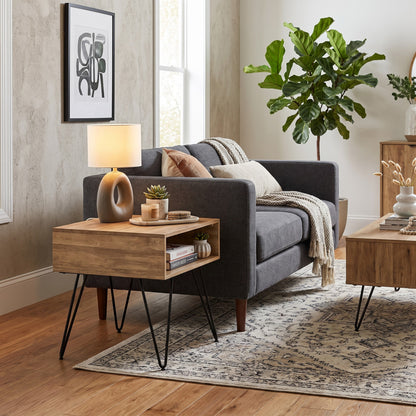 Refined Natural Mango | Hunter End Table in Mango