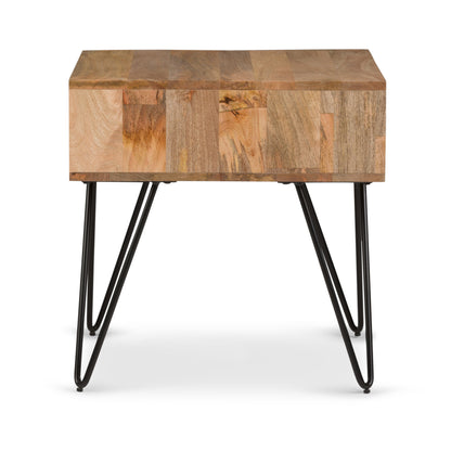 Refined Natural Mango | Hunter End Table in Mango