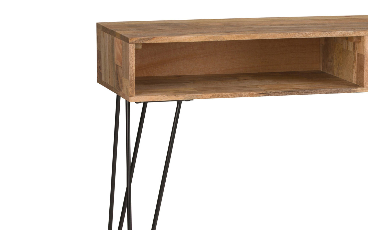 Solid Mango Console Table | Hunter Console Sofa Table – Simpli Home
