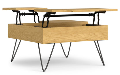 Oak Oak | Hunter Lift Top Square Coffee Table
