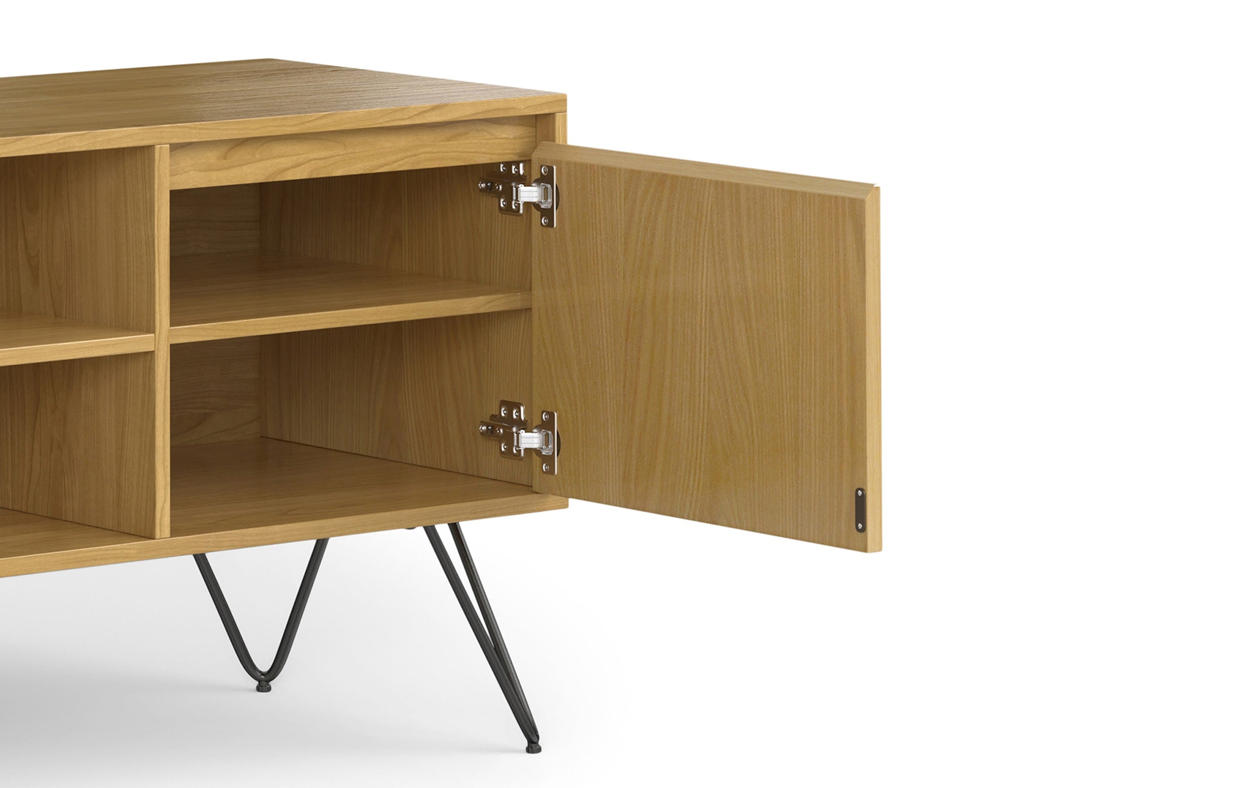 Oak Oak | Hunter 60 x 18 inch TV Media Stand in Natural Mango Wood for TVs up to 66 inches