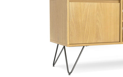 Oak Oak | Hunter 60 x 18 inch TV Media Stand in Natural Mango Wood for TVs up to 66 inches