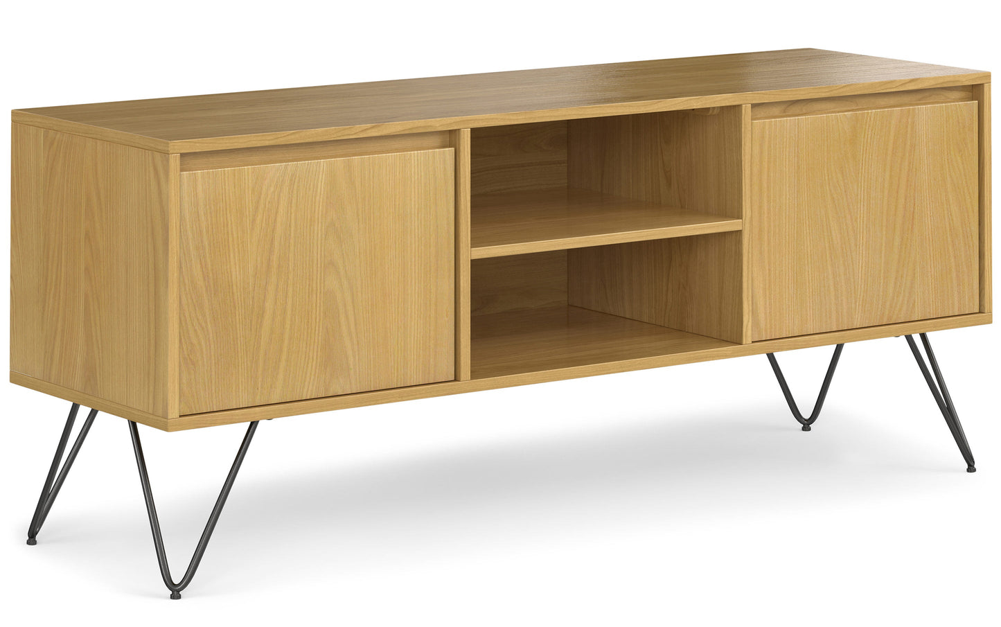 Oak Oak | Hunter 60 x 18 inch TV Media Stand in Natural Mango Wood for TVs up to 66 inches
