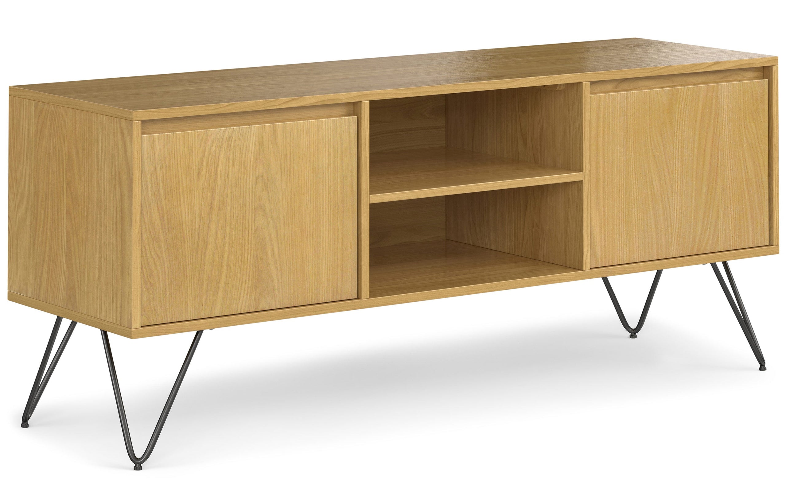 Oak Oak | Hunter 60 x 18 inch TV Media Stand in Natural Mango Wood for TVs up to 66 inches
