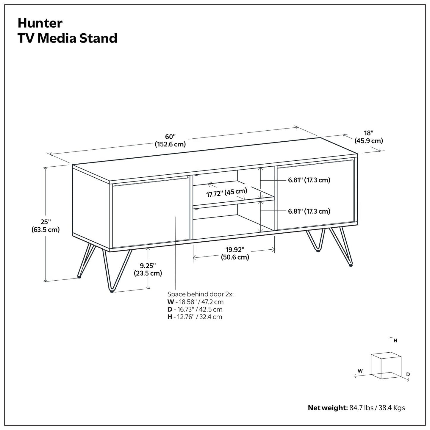Oak Oak | Hunter TV Media Stand in Oak