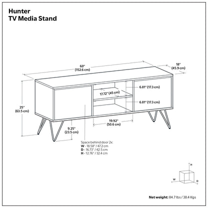 Oak Oak | Hunter TV Media Stand in Oak