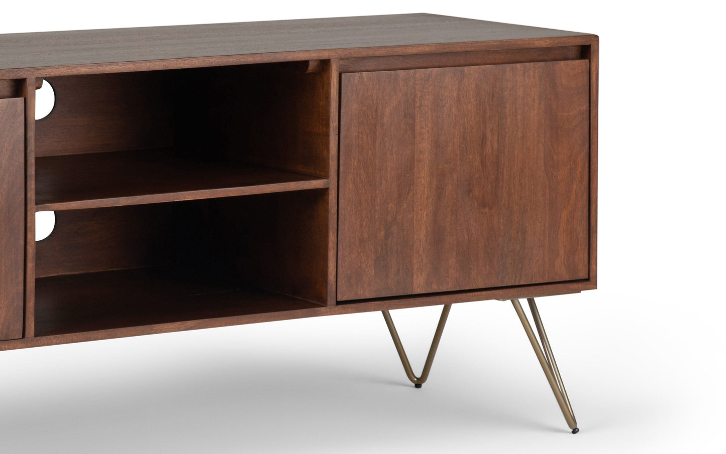 Umber Brown Mango | Hunter TV Media Stand in Mango