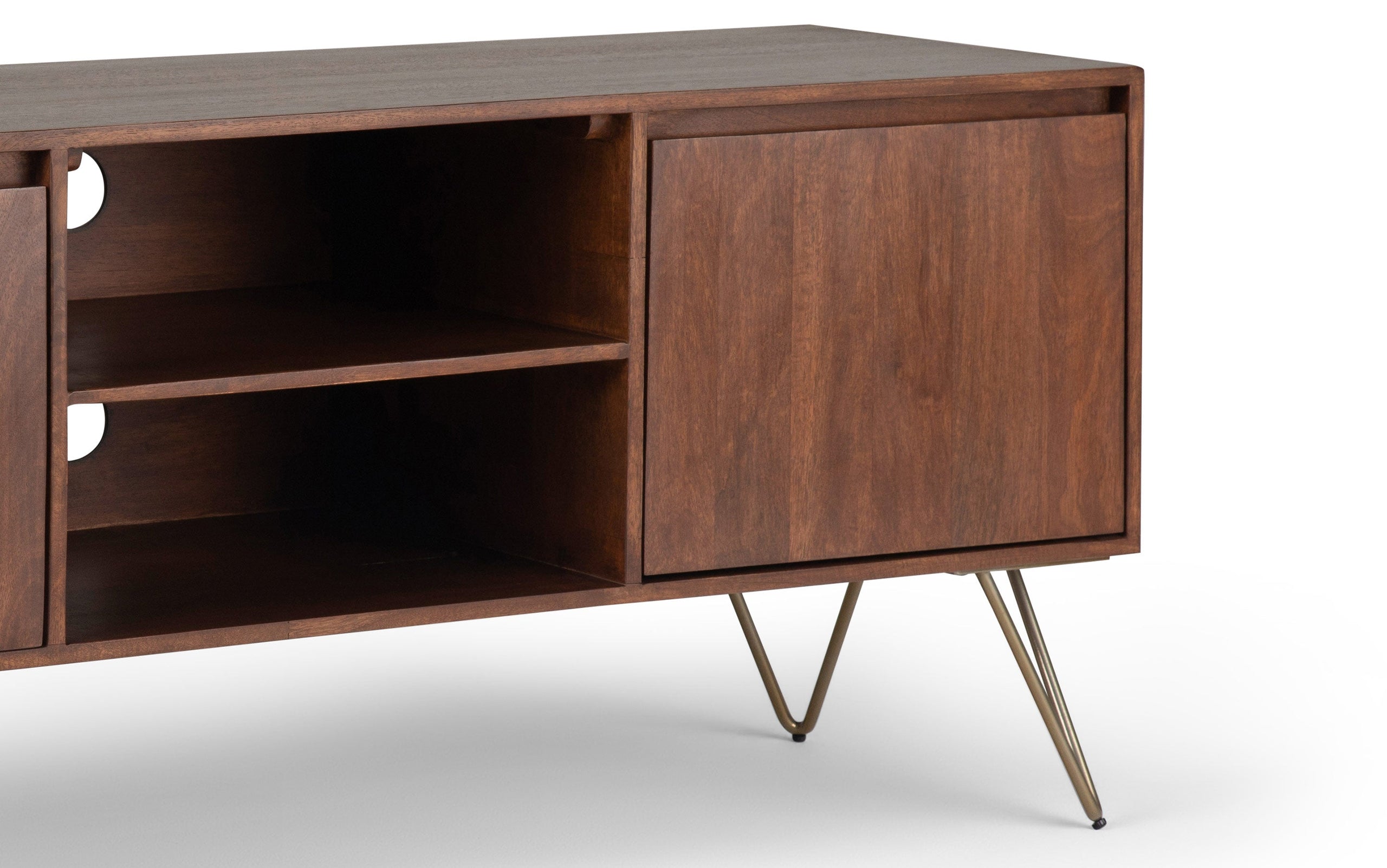 Umber Brown Mango | Hunter TV Media Stand in Mango