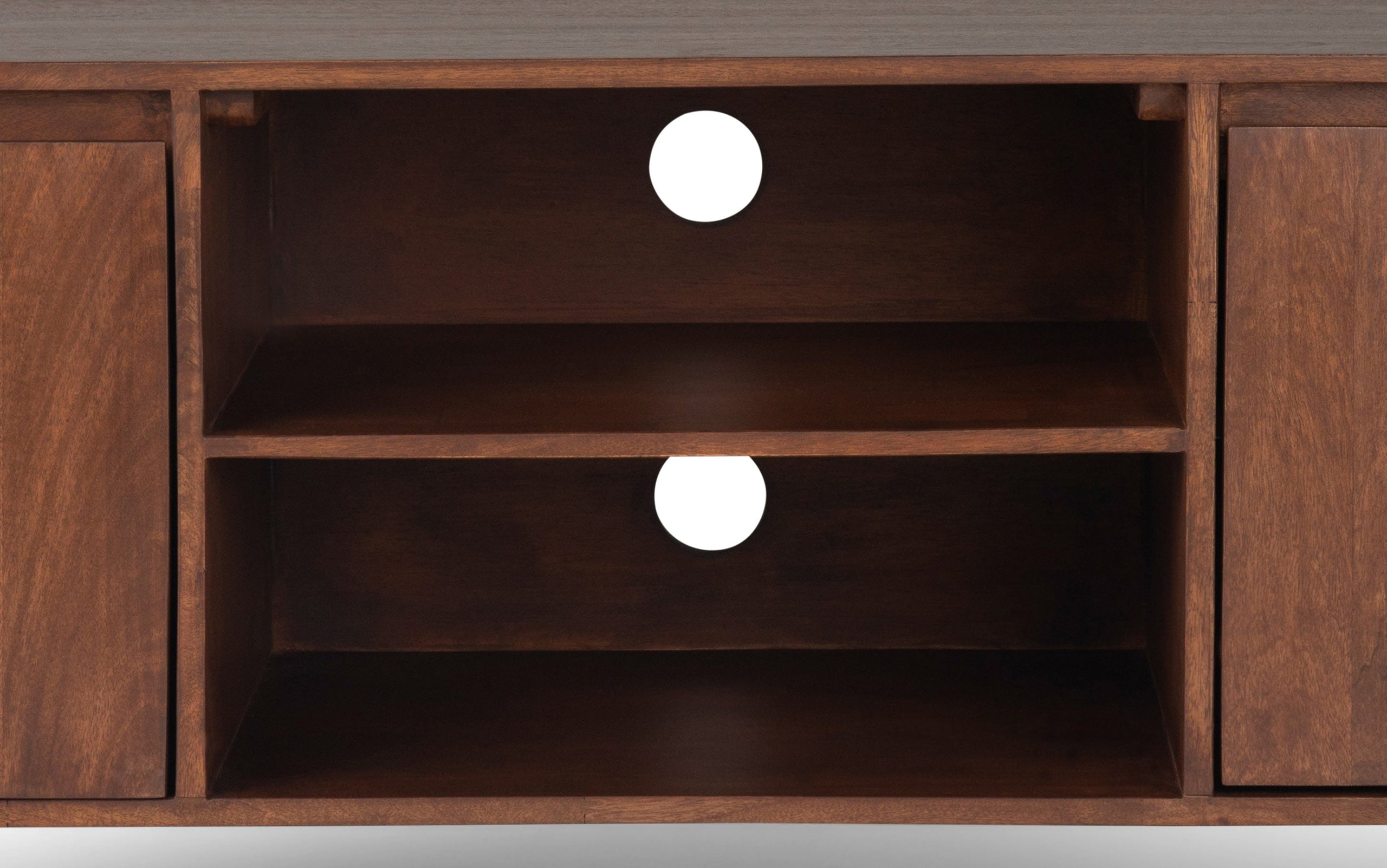 Umber Brown Mango | Hunter TV Media Stand in Mango