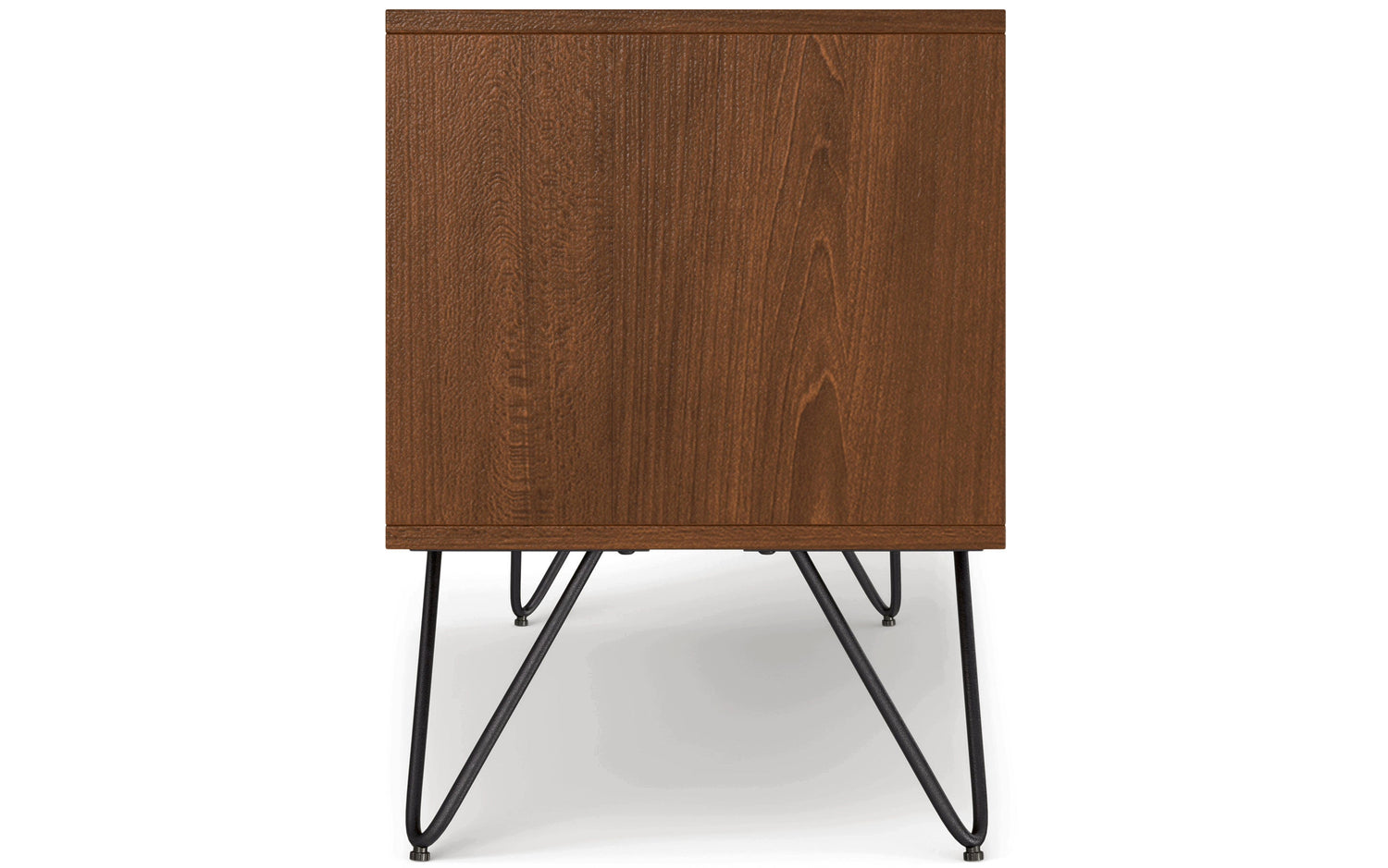 Walnut Walnut Veneer| Hunter 60 x 18 inch TV Media Stand in Natural Mango Wood for TVs up to 66 inches