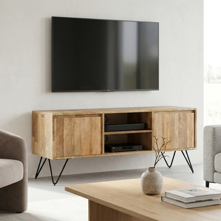 Natural Mango | Hunter TV Media Stand in Mango