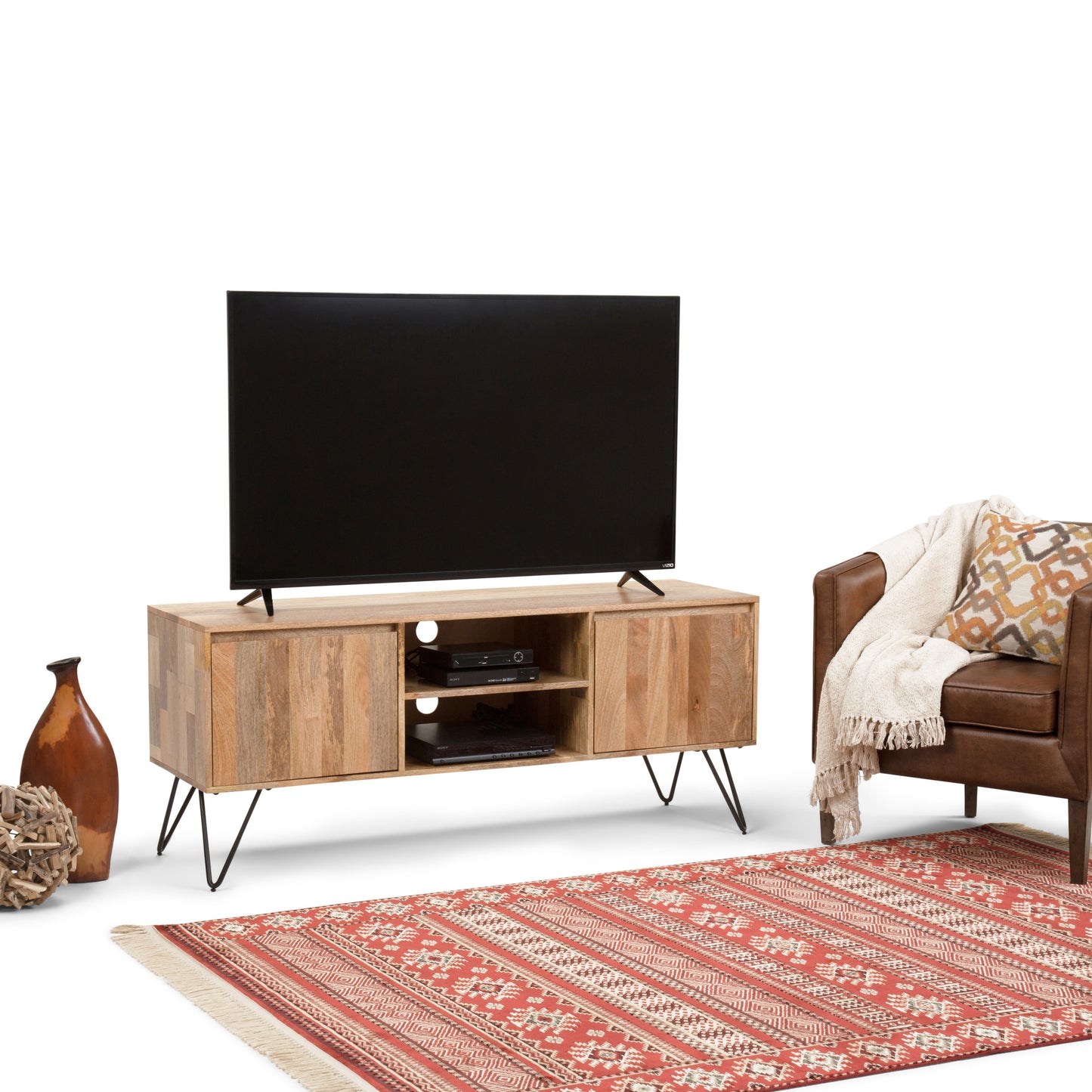 Natural Mango | Hunter TV Media Stand in Mango