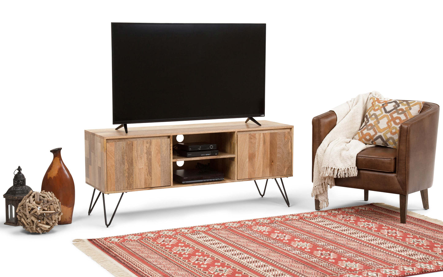 Natural Mango | Hunter TV Media Stand in Mango