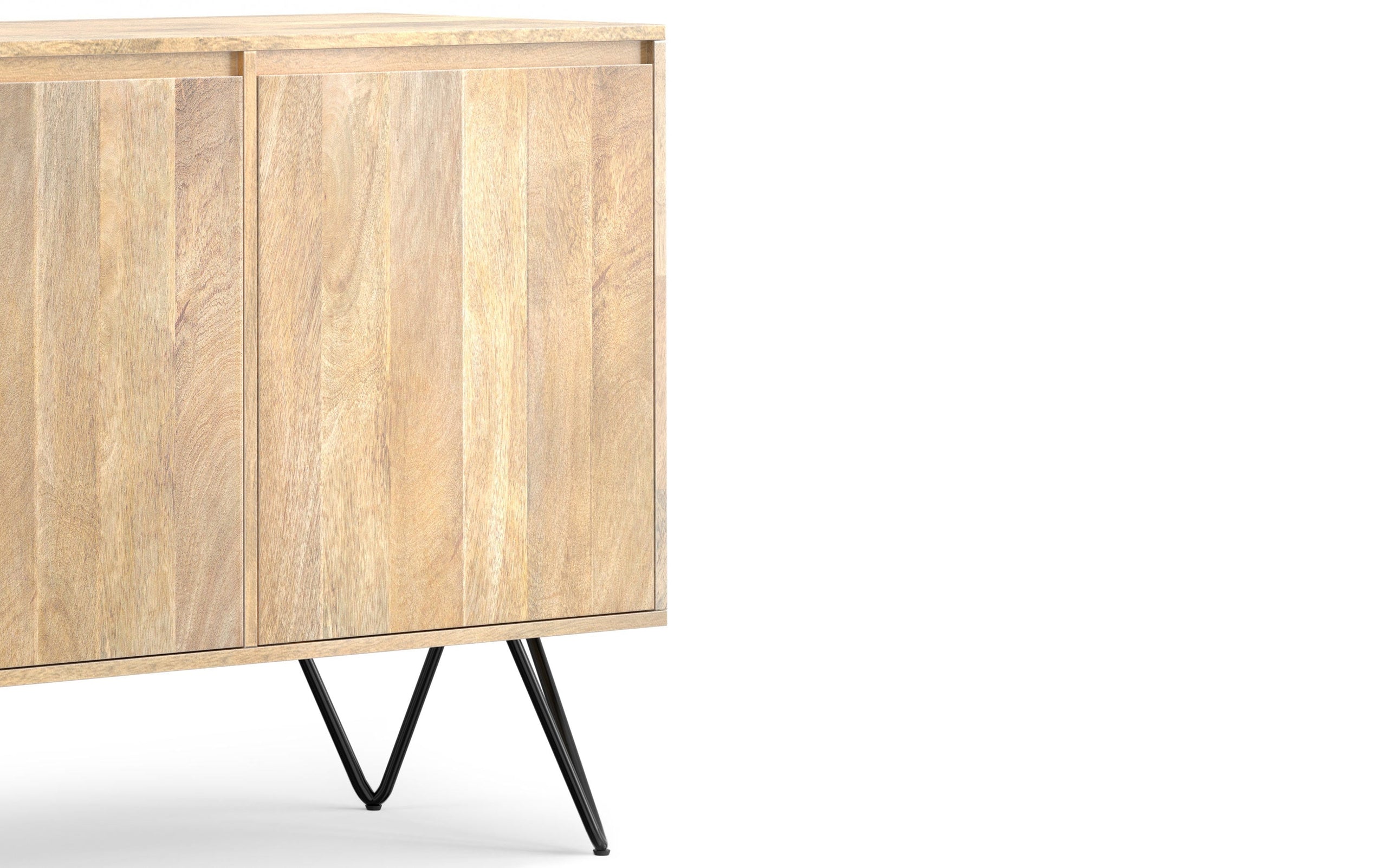 Natural Solid Wood - Mango | Hunter 3 Door Sideboard Buffet