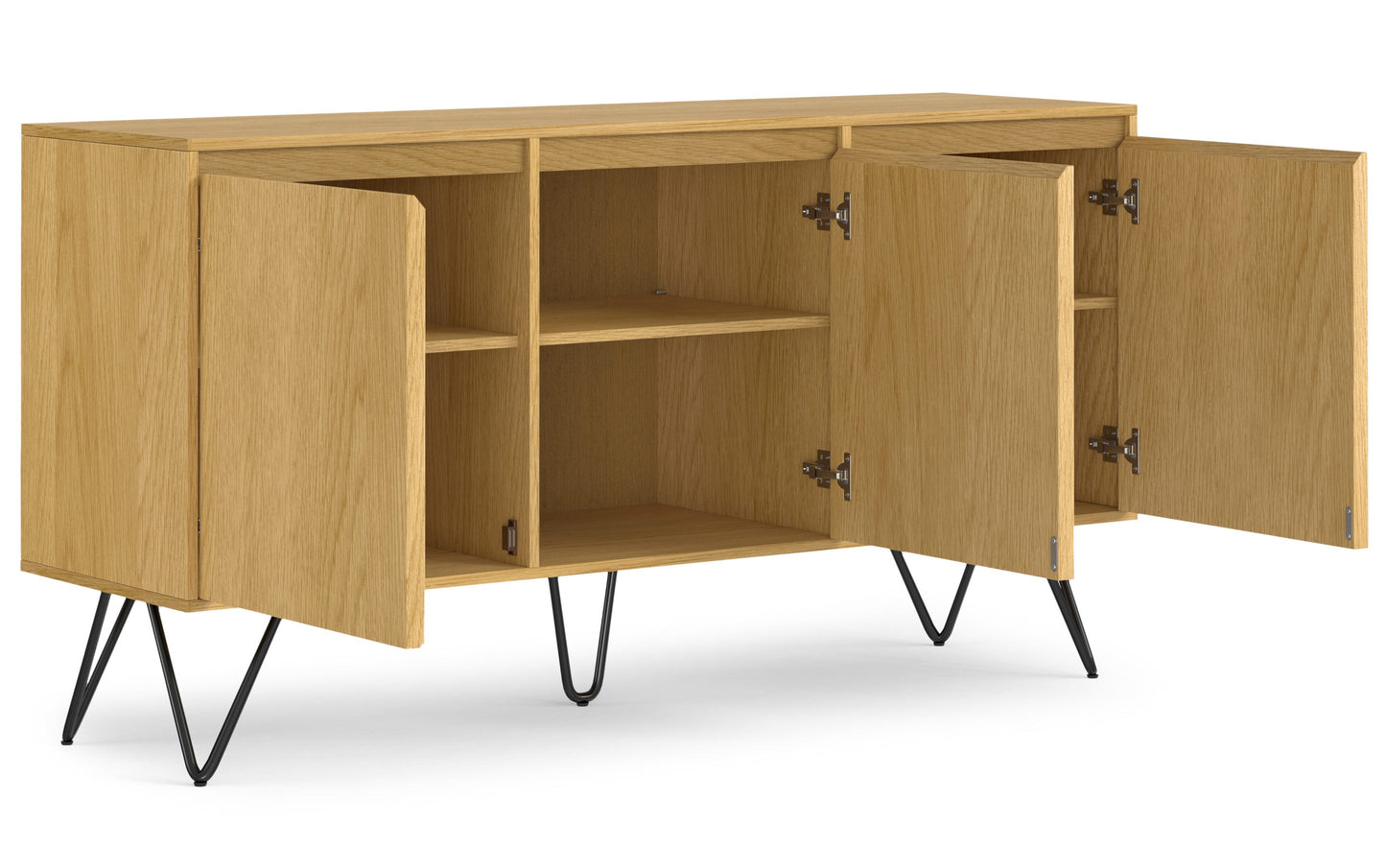 Hunter 3 Door Sideboard Buffet in Oak