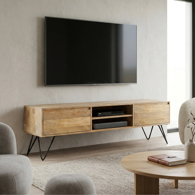 Hunter 68 inch TV Media Stand in Mango