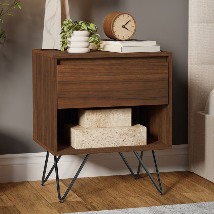 Walnut Walnut | Hunter Nightstand in Walnut