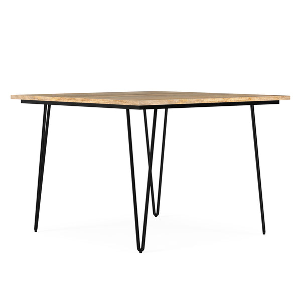 Square Mango Dining Table | Hunter 42 Inch Square Table – Simpli Home