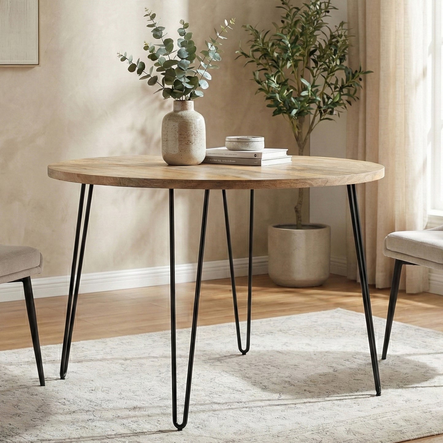Round 45 inch | Hunter 45 Inch Round Dining Table in Mango