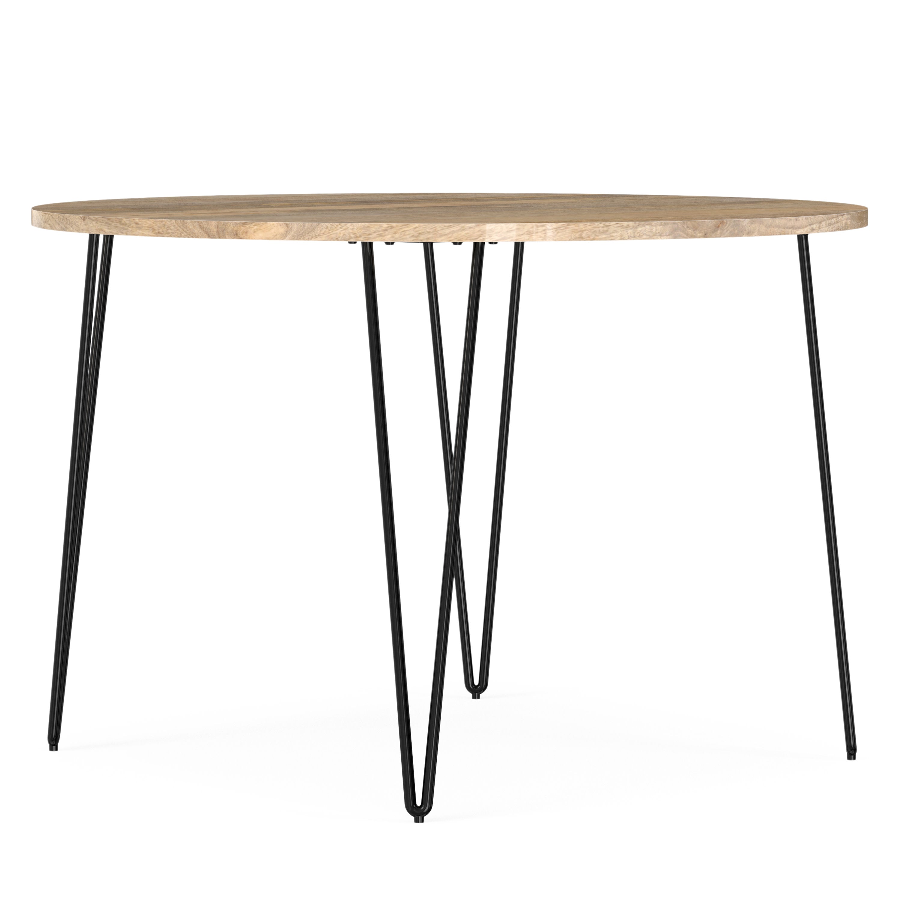 Round Mango Wood Dining Table | Hunter 45 Inch Round Table
