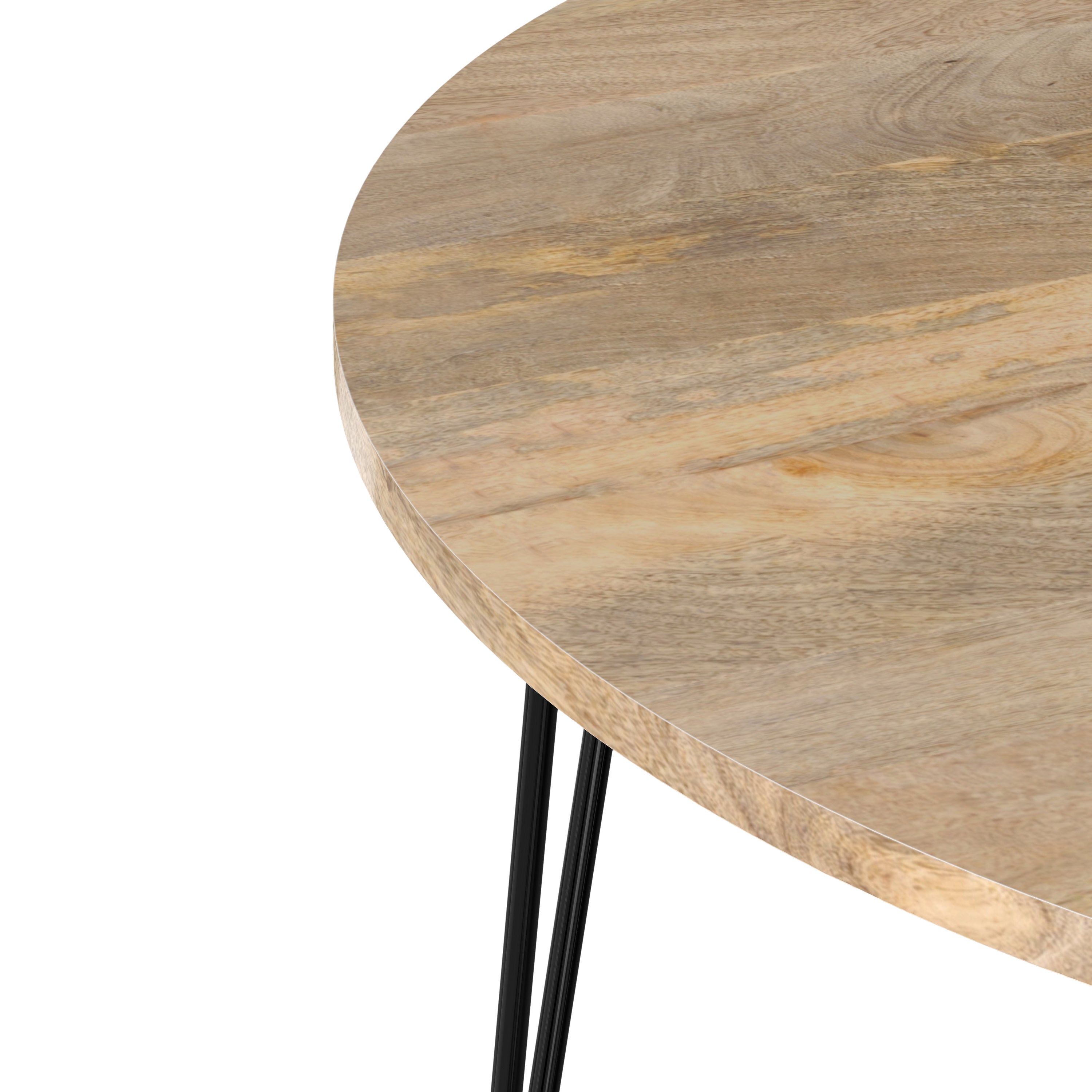 Round Mango Wood Dining Table | Hunter 45 Inch Round Table