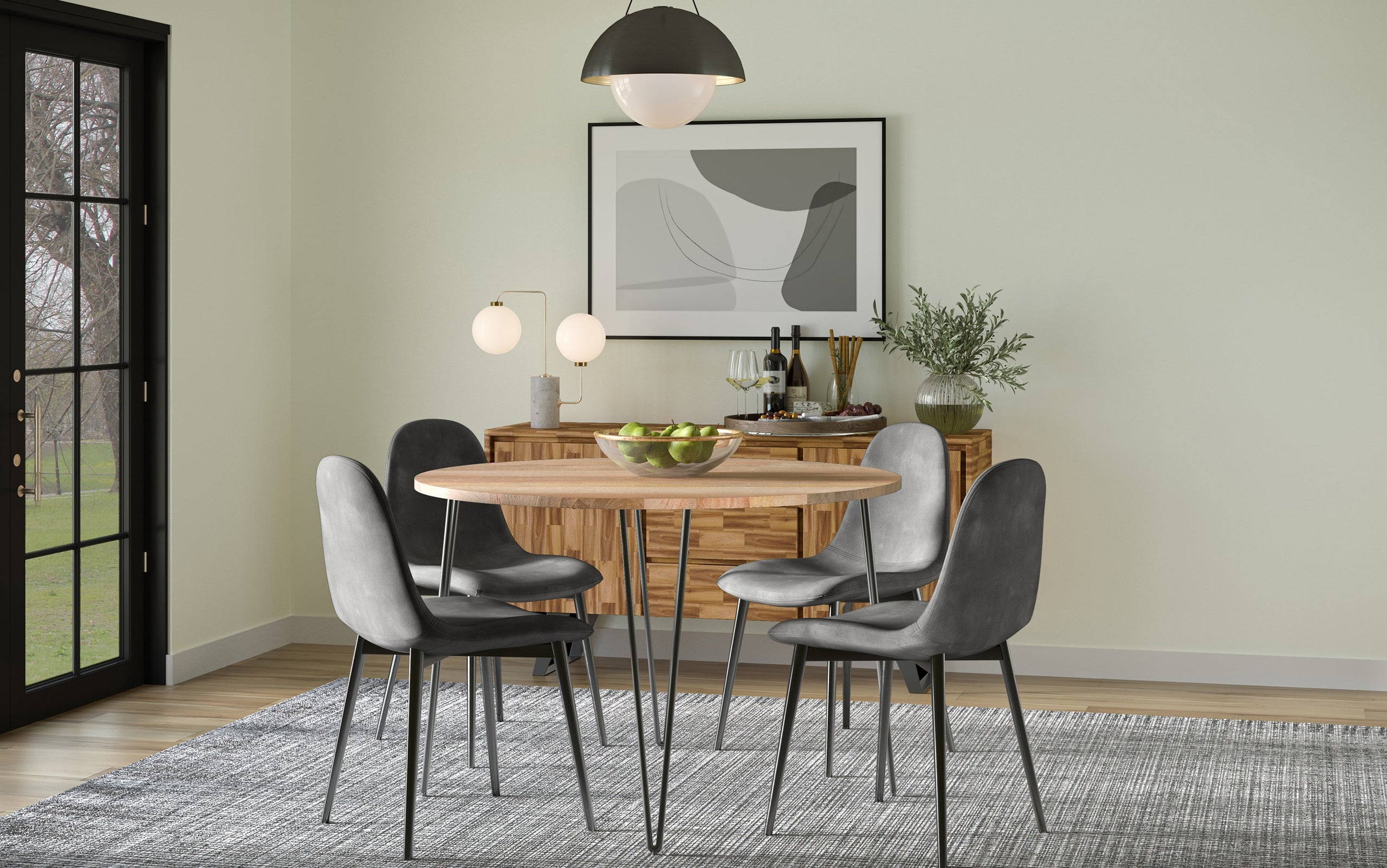 Hunter 45 Inch Round Dining Table in Mango – Simpli Home