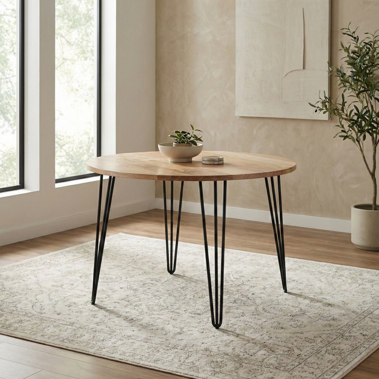 Round 45 inch | Hunter 45 Inch Round Dining Table in Mango