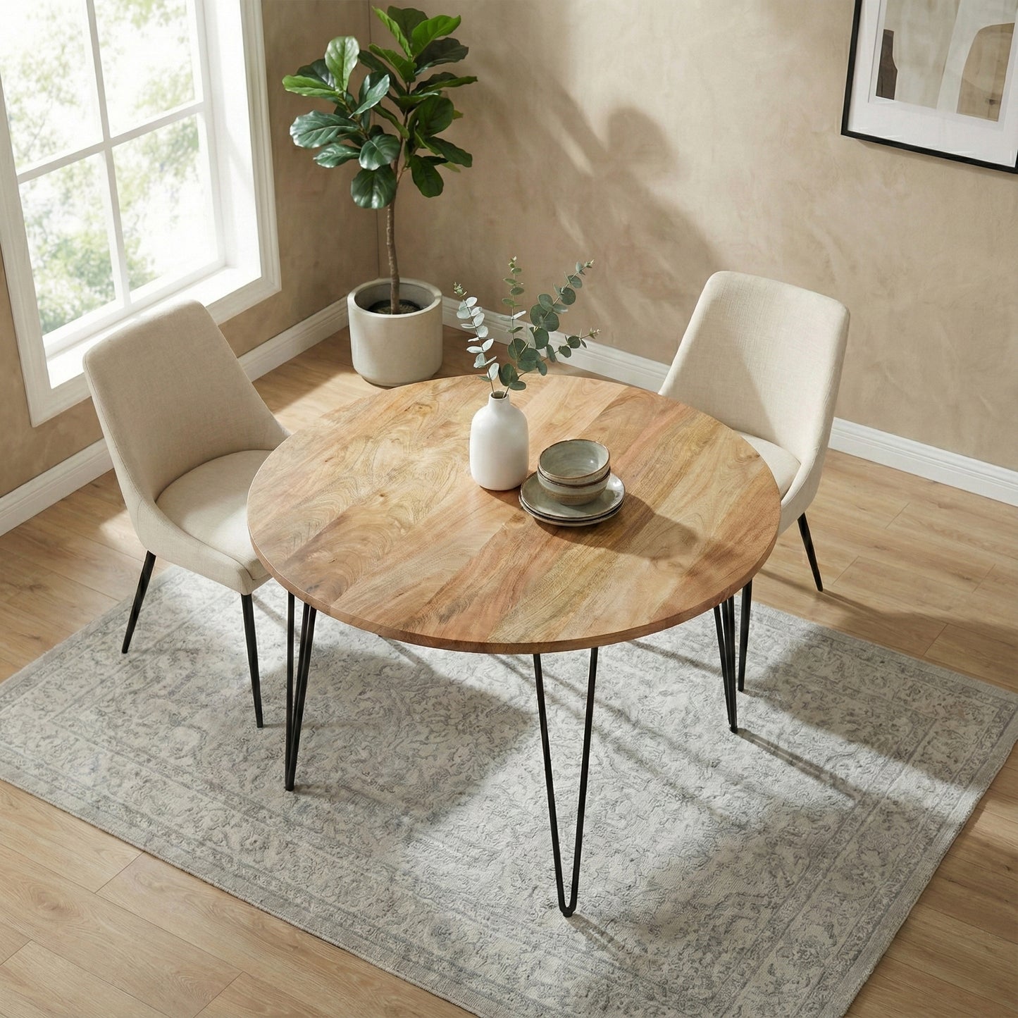 Round 45 inch | Hunter 45 Inch Round Dining Table in Mango