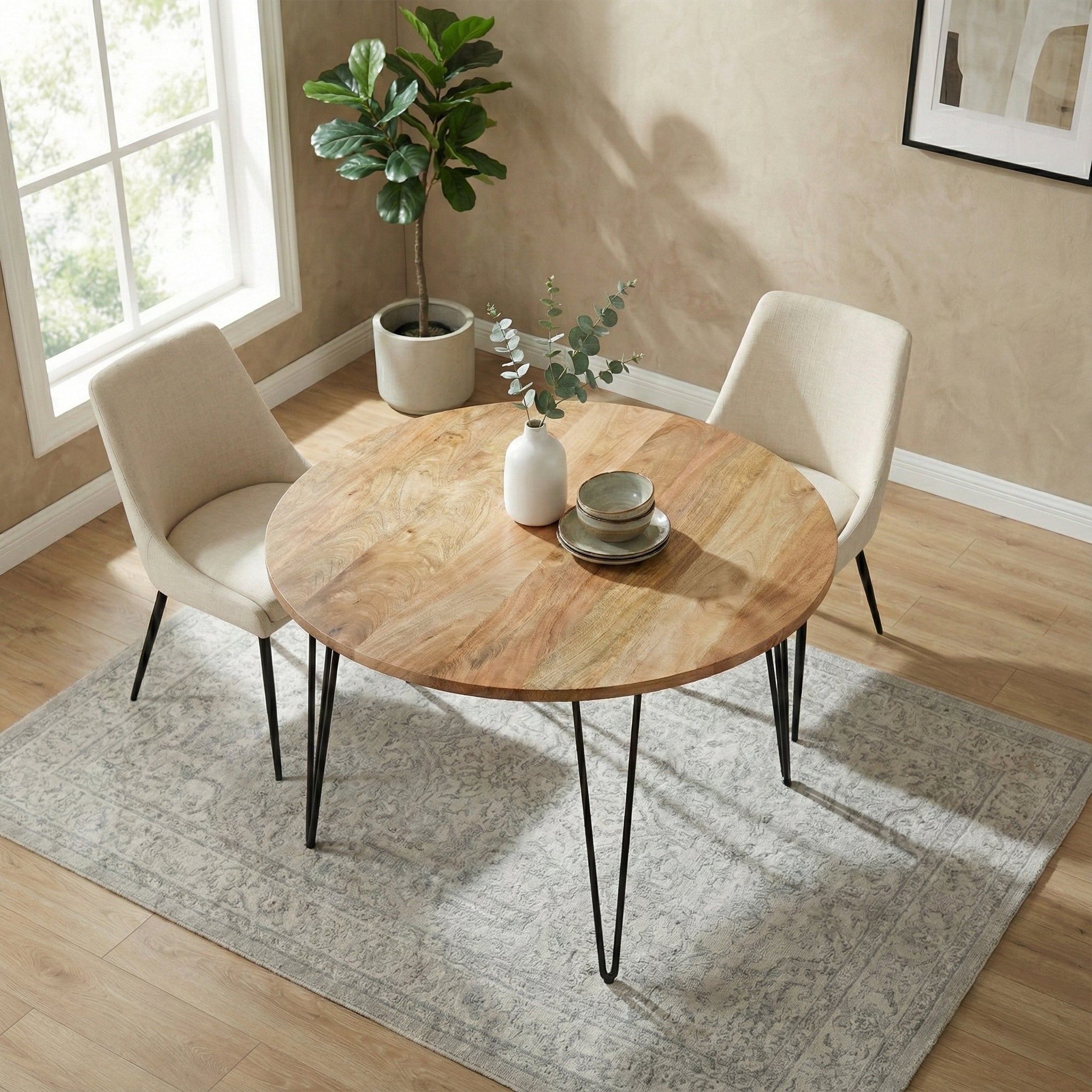 Round 45 inch | Hunter 45 Inch Round Dining Table in Mango