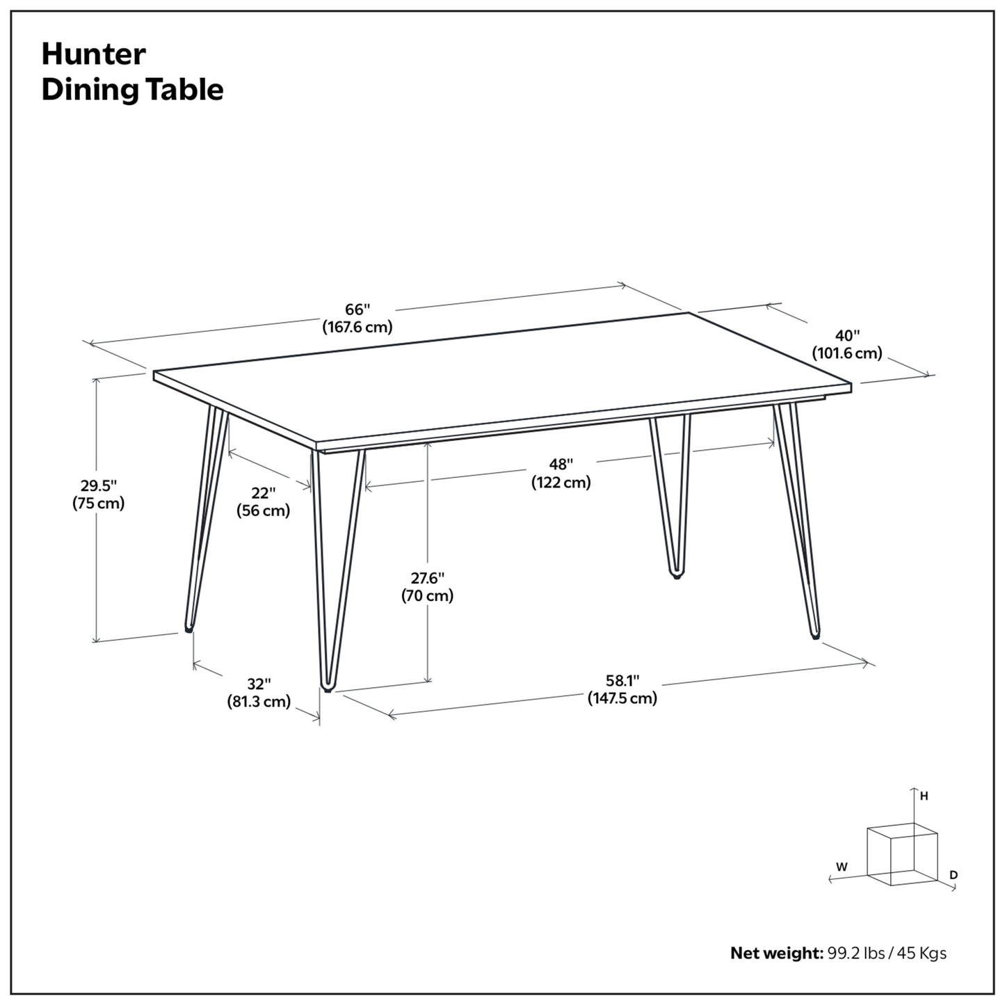 Oak Oak | Hunter Dining Table in Oak
