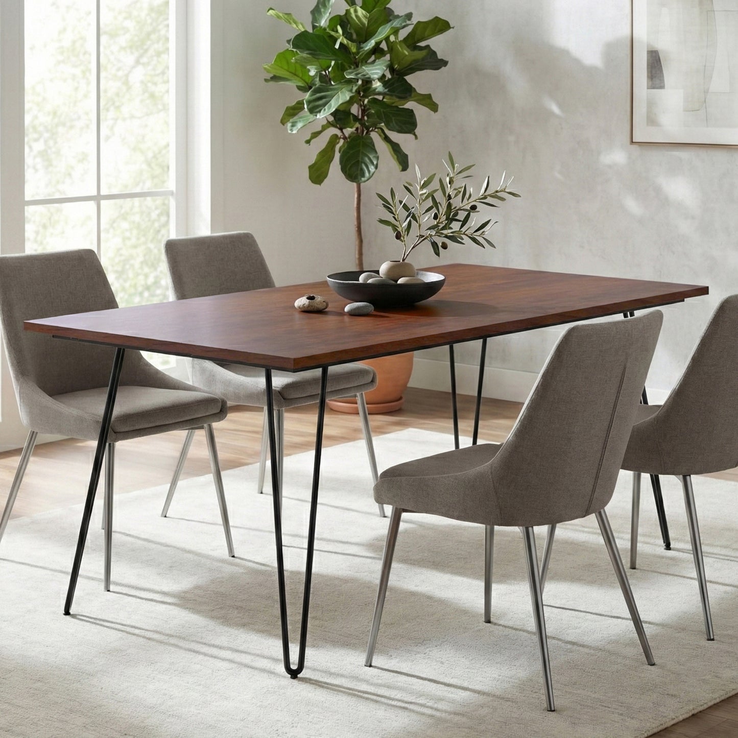 Umber Brown Mango | Hunter Dining Table in Umber Brown