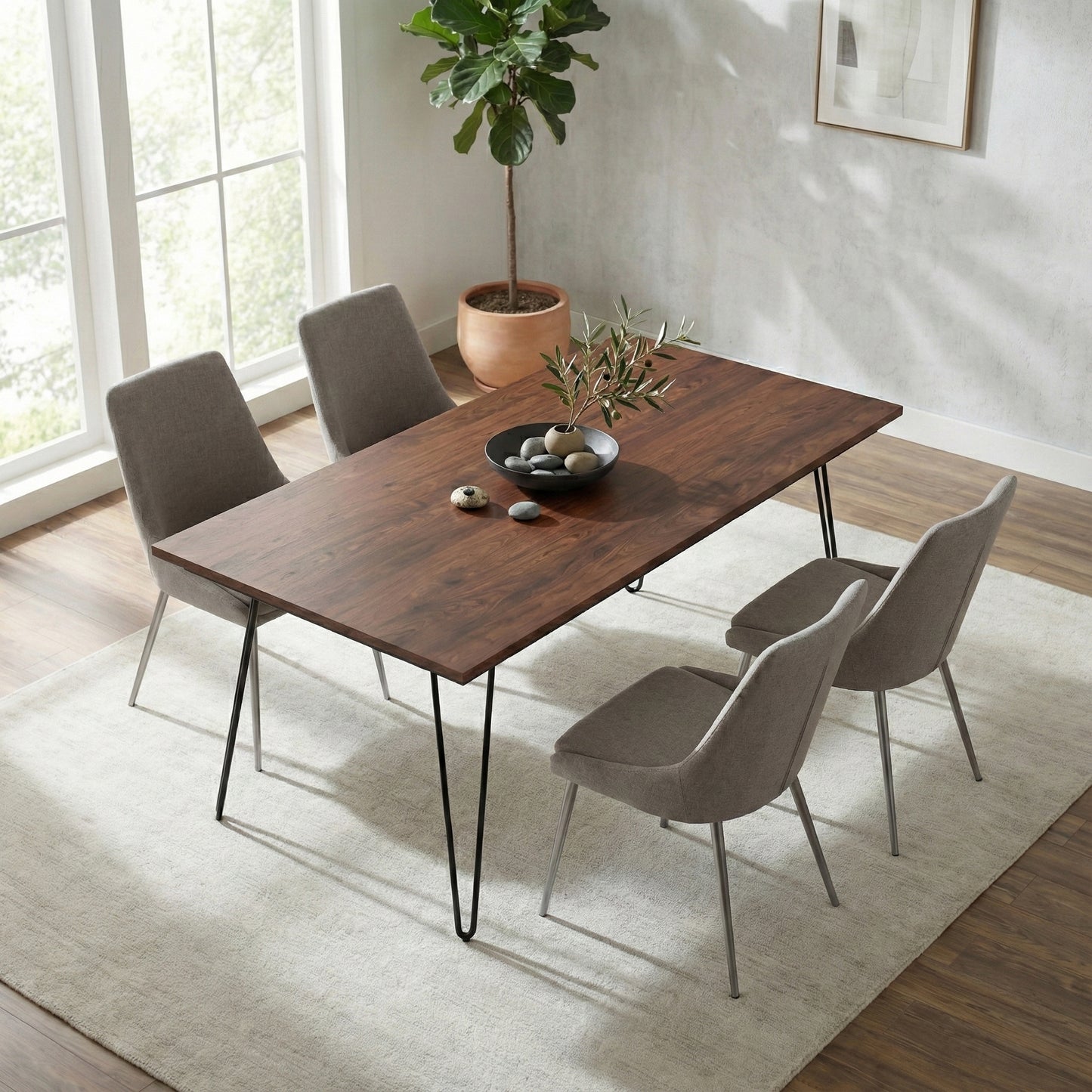 Umber Brown Mango | Hunter Dining Table in Umber Brown