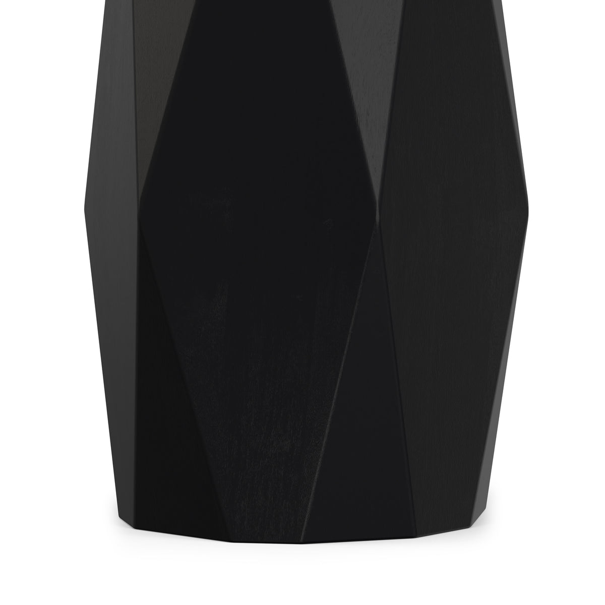 Black | Judson 15 inch Round Geometric Accent Table