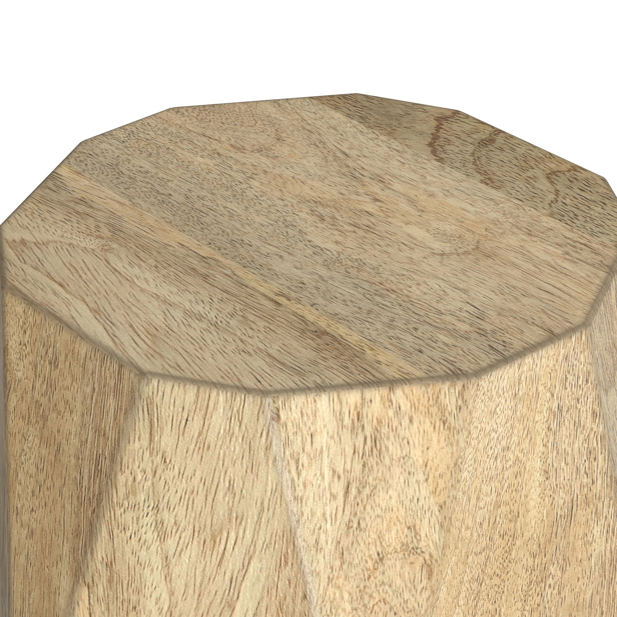 Refined Natural | Judson 15 inch Round Geometric Accent Table