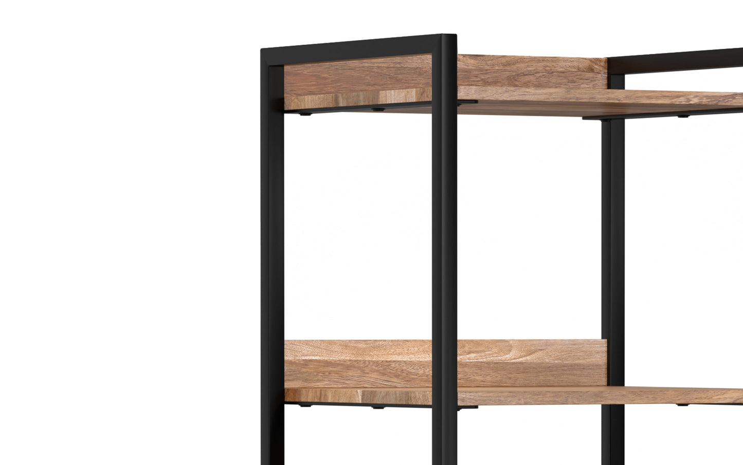 Natural | Kelsey Narrow Bookshelf with Cabinet