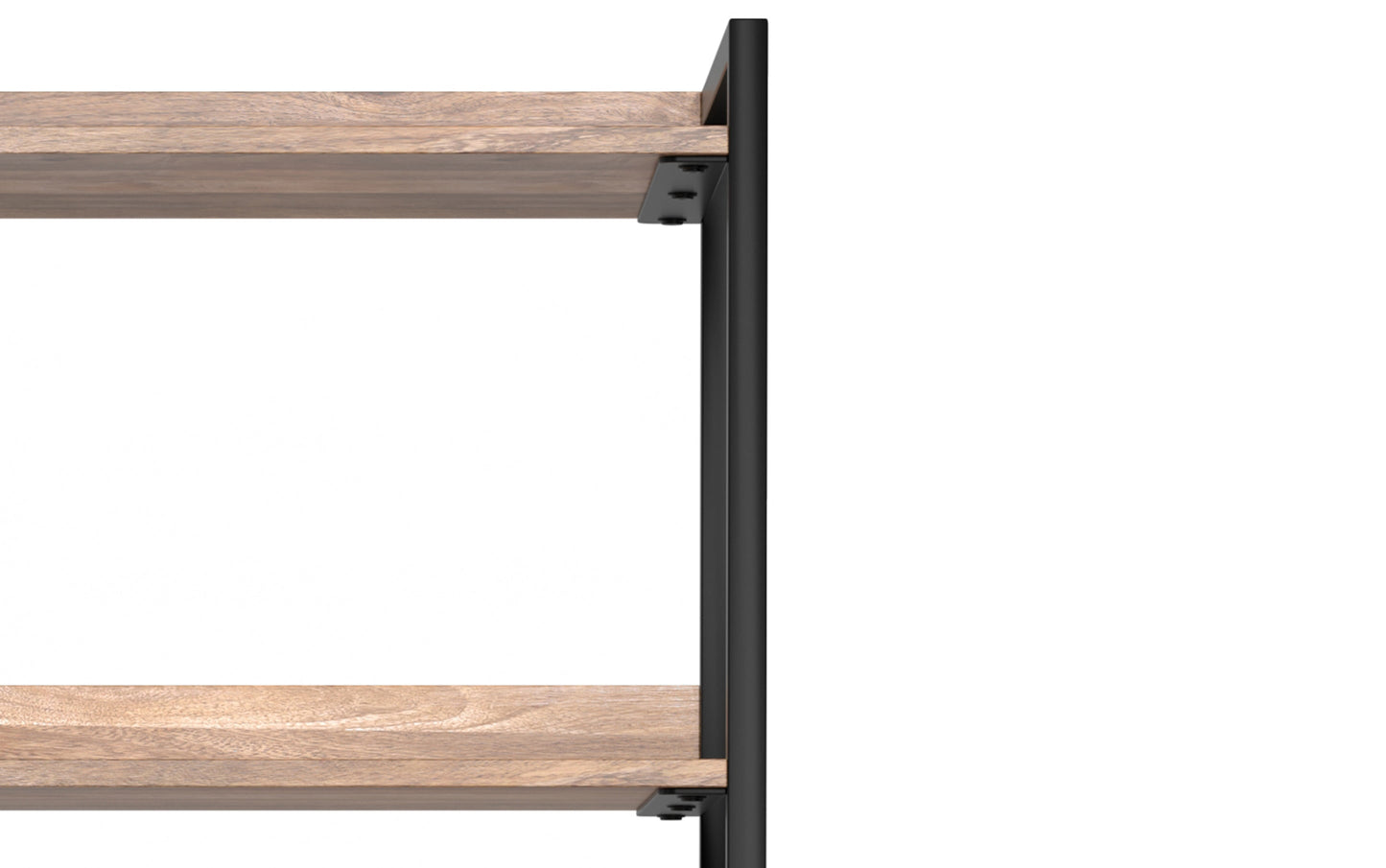 Natural | Kelsey Narrow Bookshelf with Cabinet