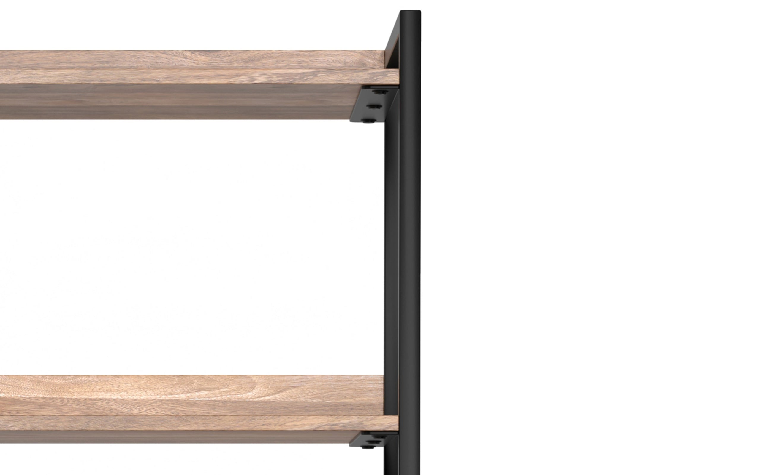 Natural | Kelsey Narrow Bookshelf with Cabinet