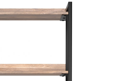 Natural | Kelsey Narrow Bookshelf with Cabinet
