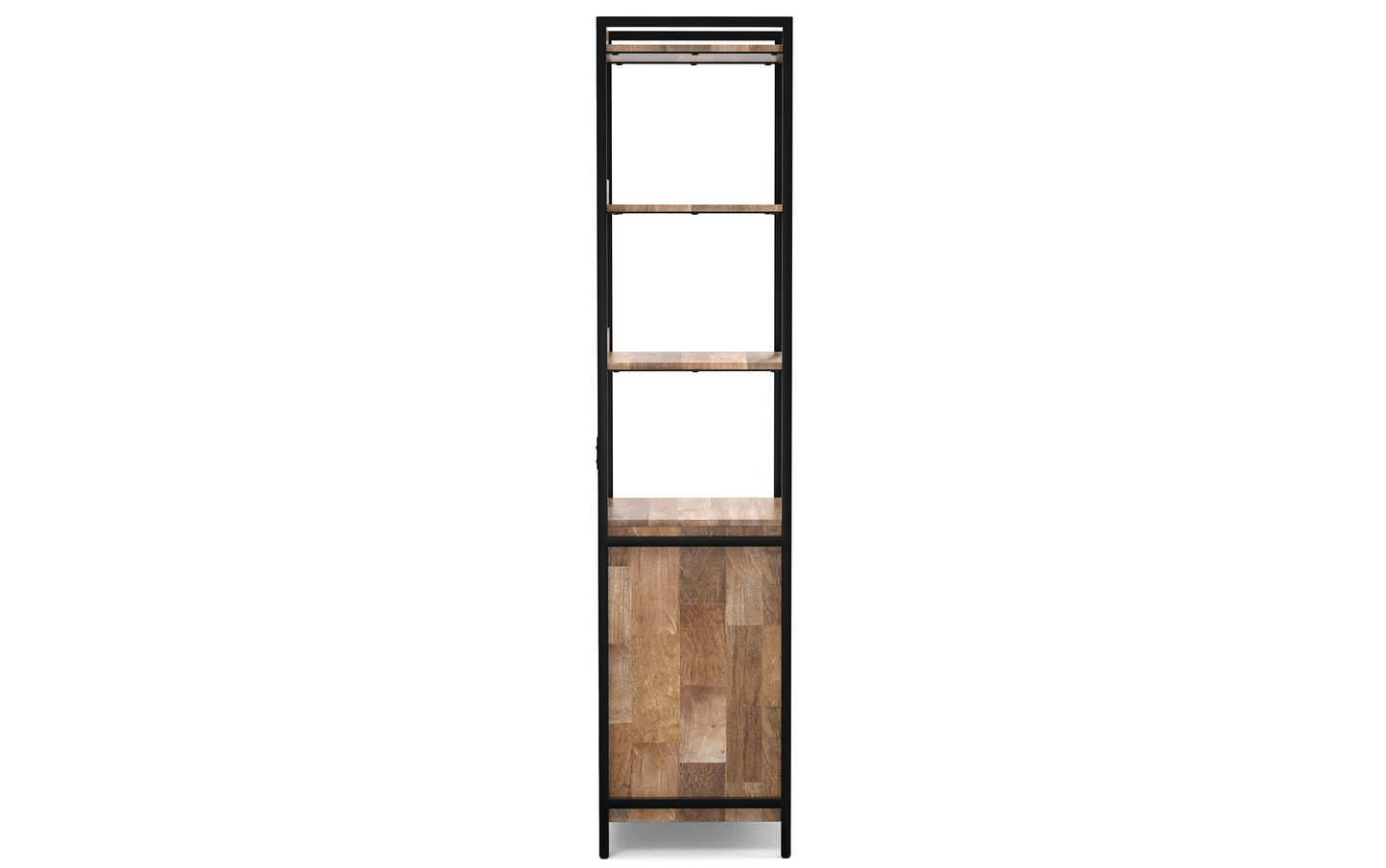 Natural | Kelsey Narrow Bookshelf with Cabinet