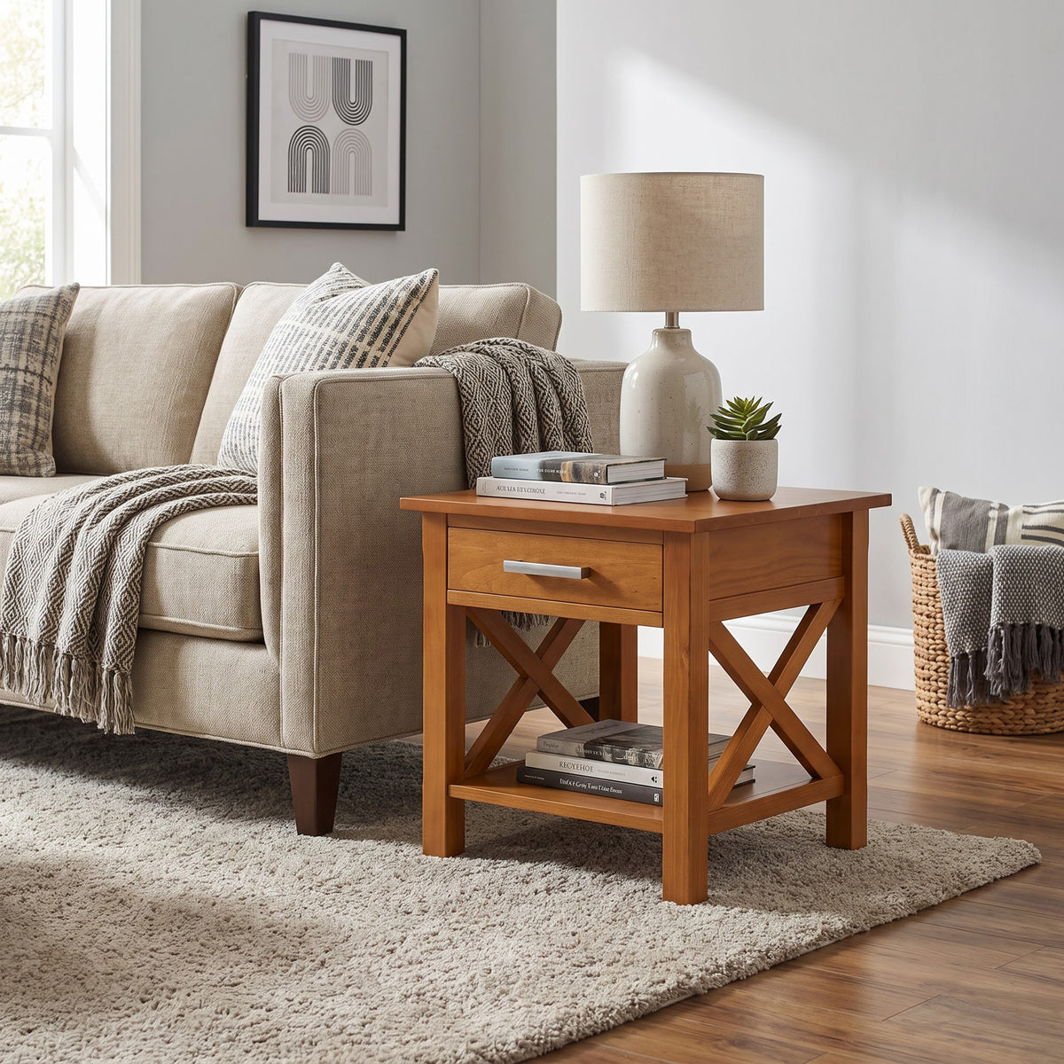Light Golden Brown | Kitchener End Table