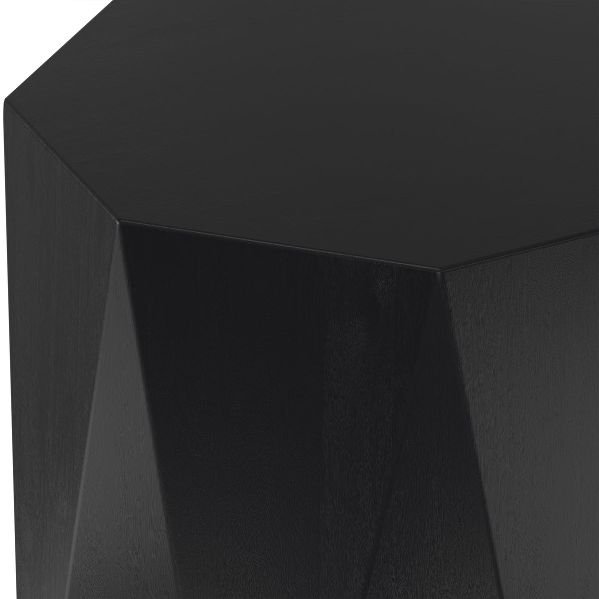 Black | Kurt 15 inch Octagon Geometric Accent Table