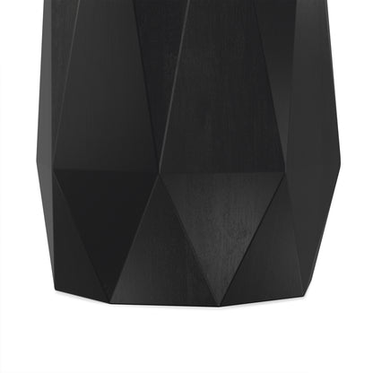 Black | Kurt 15 inch Octagon Geometric Accent Table