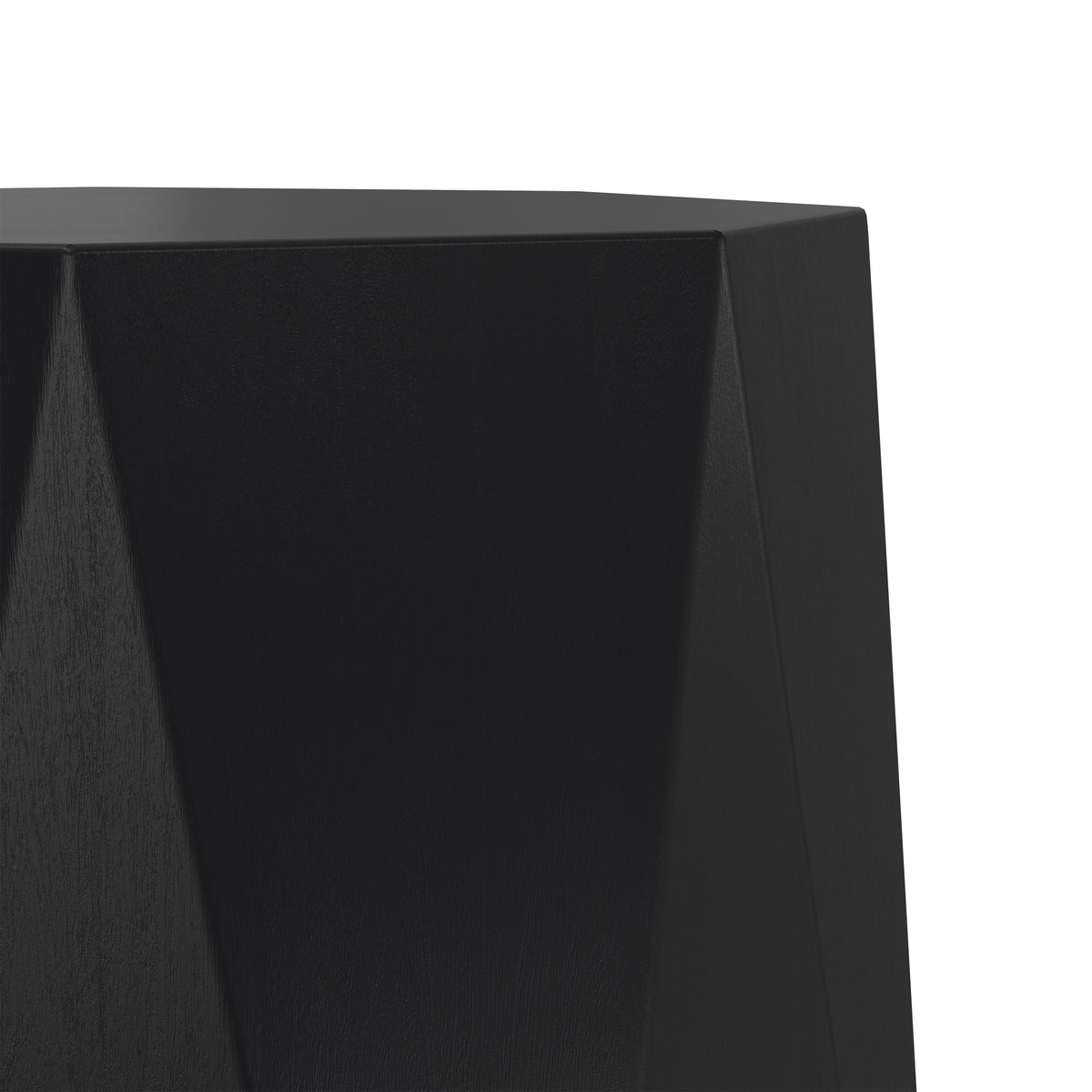 Black | Kurt 15 inch Octagon Geometric Accent Table